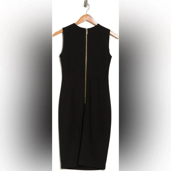 Sleeveless Sheath Calvin Klein Dress in Black Size 2 - Picture 2 of 7